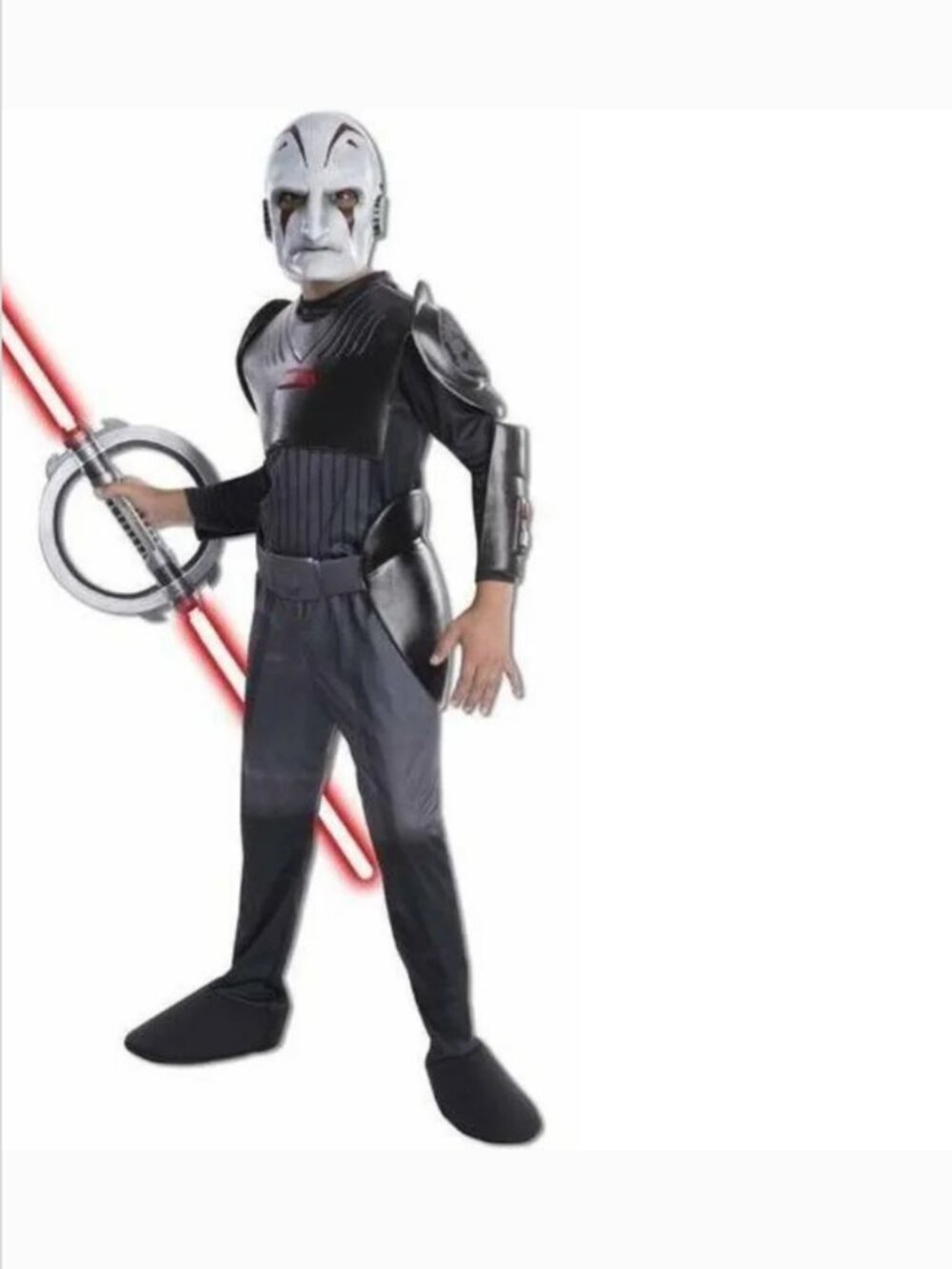 Star Wars Rebels Inquisitor Halloween Costume 4/6 Jumpsuit, Belt & Mask Boys